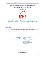 tìm hiểu về phần mềm adobe audition 3.0