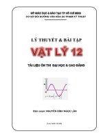 SÁCH LÝ THUYẾT VÀ BÀI TẬP VẬT LÝ 12