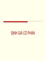 Định giá cổ phần