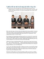 5 phẩm chất mà nhà tuyển dụng tìm kiếm ở ứng viên