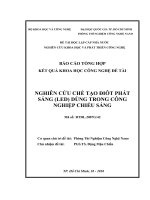 Nghiên cứu chế tạo điốt phát sáng (LED) dùng trong công nghiệp chiếu sáng