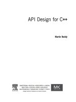 api design for c+ + [electronic resource]