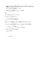 bài giải thế điện hóa câu 2