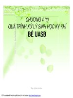 CHƯƠNG 4 BỂ AEROTANK