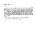 Đồ án vi xử lý