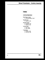 HỆ THỐNG ĐIỀU KHIỂN HỘP SỐ SÀN 016 TRÊN XE AUDI 100 200 ĐỞI 1989 1991