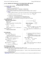 TÀI LIỆU ÔN THI MÔN TOÁN