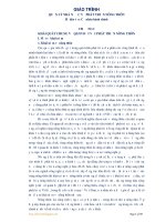 Giáo trình quản lý nhà nước về phát triển nông thôn