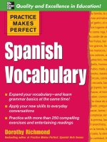 practice makes perfect spanish vocabulary
