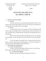 HƯỚNG DẪN THỰC HIỆN ĐỒ ÁN QUÁ TRÌNH VÀ THIẾT BỊ