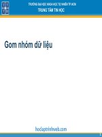 gom nhóm dữ liệu