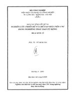 Nghiên cứu thiết kế và chế tạo máy tiện CNC bằng nghiêng thay dao tự động