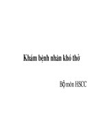 Khám bệnh nhân khó thở