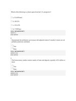 chuong 3 quiz Thị trường tài chính và các định chế tài chính Madura