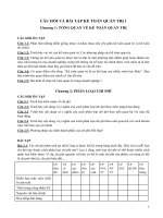 Câu hỏi và bài tập kế toán quản trị 1