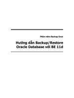 Backup oracle   BE 11d