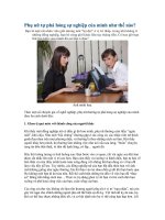 phụ nữ tự phá hỏng sự nghiệp của mình như thế nào