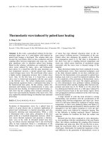 thermoelastic wave induced by pulsed laser heating