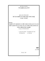 nghiên cứu nội dung và tiêu chuẩn năng lực của các đơn vị đáp ứng các yêu cầu của tổng thầu epcm cho các công trình công nghiệp
