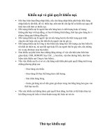 Khiếu nại và giải quyết khiếu nại