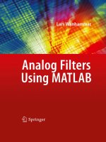analog filters using matlab [electronic resource]