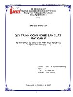 QUY TRÌNH CÔNG NGHỆ SẢN XUẤT MÁY CÁN V