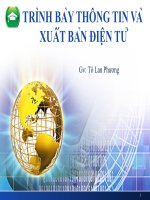 trình bày thông tin và xuất bản điện tử