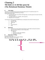 Chương 2 Mô hình cơ sở dữ liệu quan hệ
