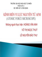 Bài thuyết trình: Kính hiển vi lực nguyên tử AFM