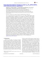 cross plane thermoelectric transport in p type la0.67sr0.33mno3 lamno3 oxide metal semiconductor superlattices