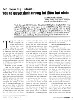 An toàn hạt nhân yếu tố quyết định tương lai điện hạt nhân