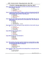 Câu hỏi và đáp án bài thi kiểm tra siêu âm bậc 1 (asnt- ut-level 1)