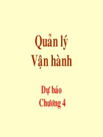 Tài liệu quản lý vận hành - Chương 4 Dự báo