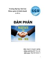 NGHỆ THUẬT ĐÀM PHÁN