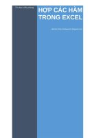 Tổng hợp các hàm trong excel