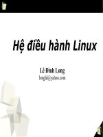 Chương 9: Hệ điều hành Linux - Hệ thống x windows