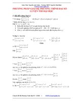 toán cấp 3 - phương pháp giải hệ phương trình đại số