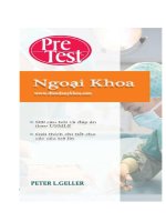 PRETEST NGOẠI KHOA