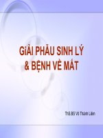 giải phẫu sinh lý và bệnh về mắt