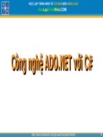 công nghệ ado.net cới c# - kiến thức cơ bản về sql server