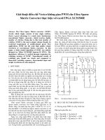 Space vector PWM method for ultra sparse  matrix converter using FPGA XC3S500E