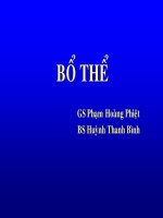 Bài giảng bổ thể