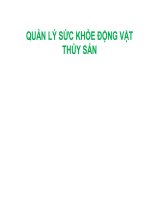 quản lý sức khỏe động vật thủy sản