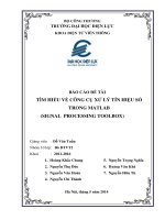 tìm hiểu công cụ xử lý tín hiệu số trong matlab