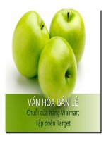 văn hóa bán lẻ chuỗi của hàng walmart tập đoàn walmart