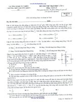 đề thi thử khối a 2014 lý  chuyên khoa học tự nhiên hn lần 4