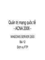 Bài 12: Dịch vụ FTP