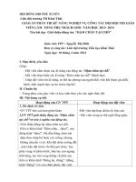 giáo án phần thi kĩ  năng nghiệp vụ công tác đội