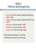 thiết kế các cấp đường giao thông