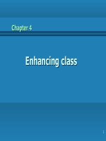 Chapter 4 Enhancing class